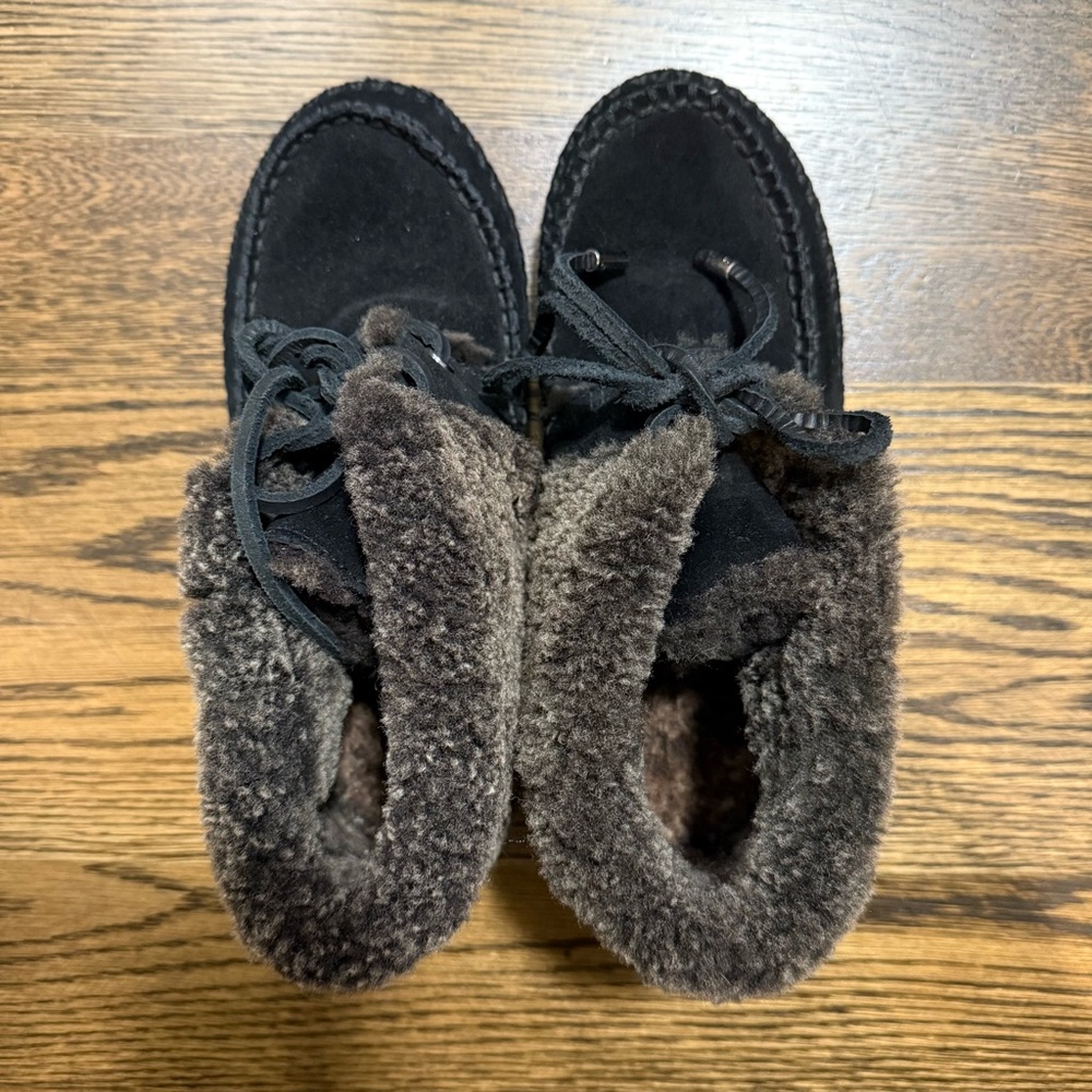 Tory Burch Nathan Flat Shearling Booties
